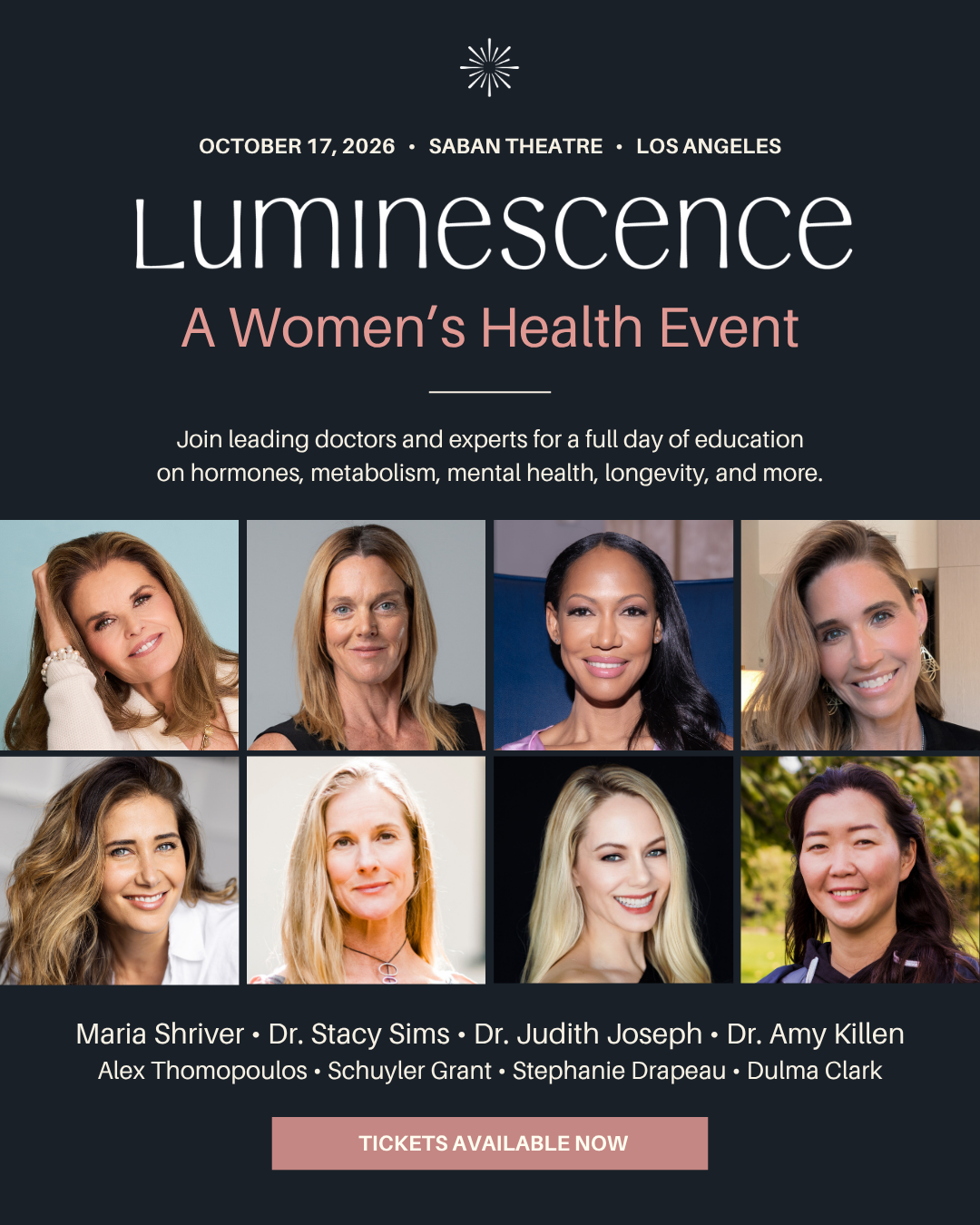Luminescence: A Women's Health Event, October 17, 2026, Los Angeles
